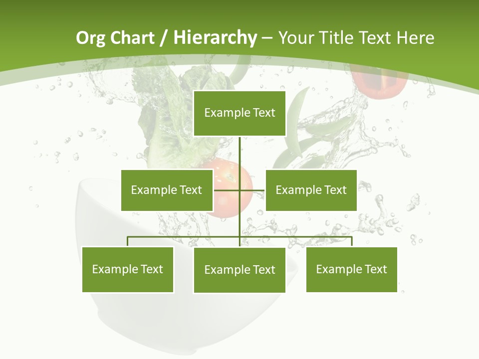 Spill Vegetable Lettuce PowerPoint Template