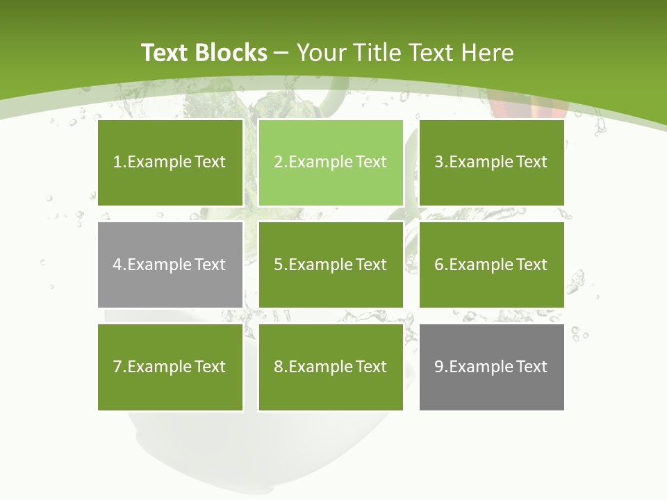Spill Vegetable Lettuce PowerPoint Template