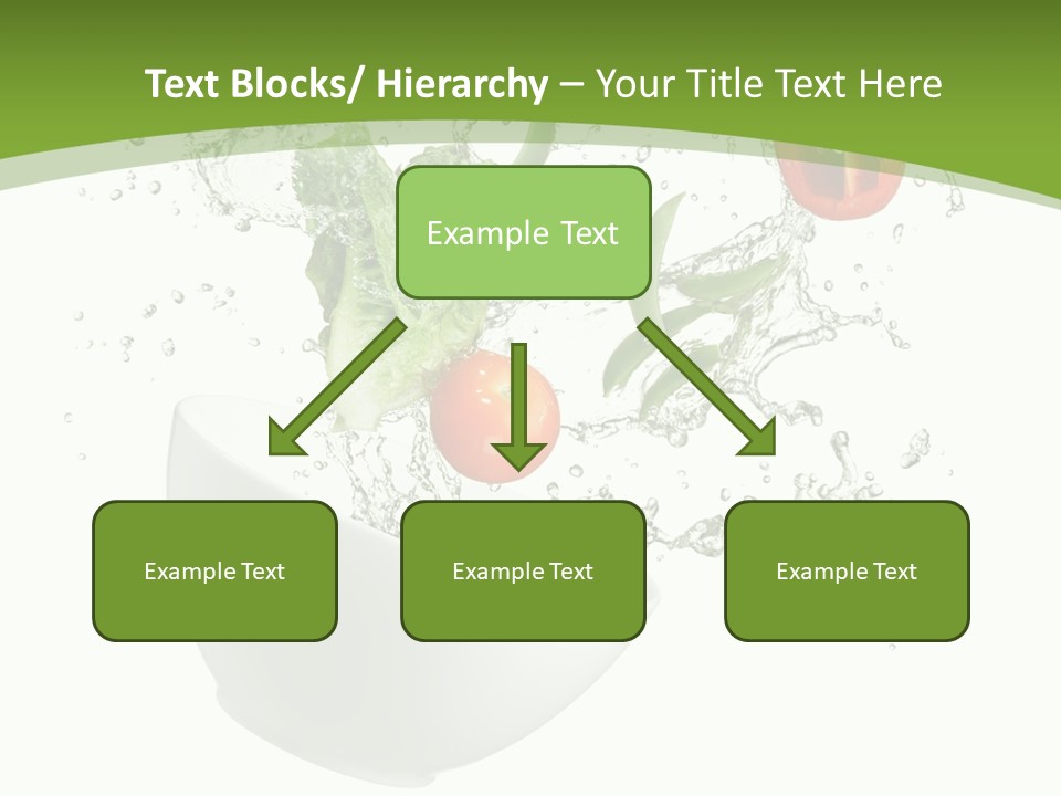 Spill Vegetable Lettuce PowerPoint Template