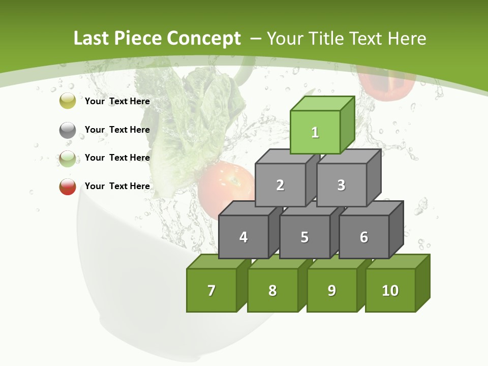 Spill Vegetable Lettuce PowerPoint Template