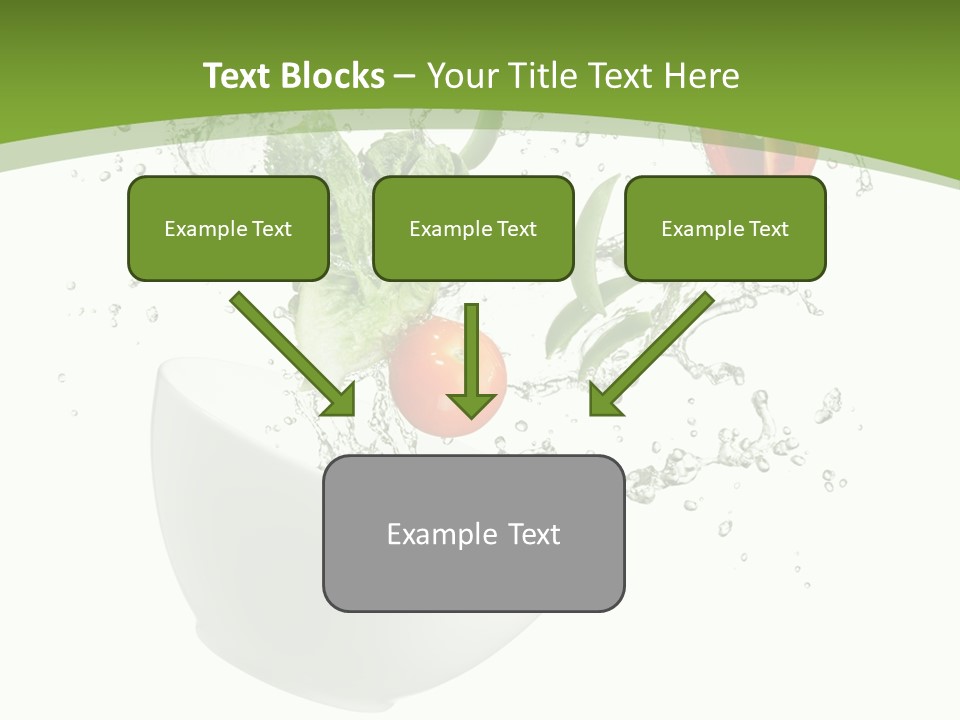 Spill Vegetable Lettuce PowerPoint Template
