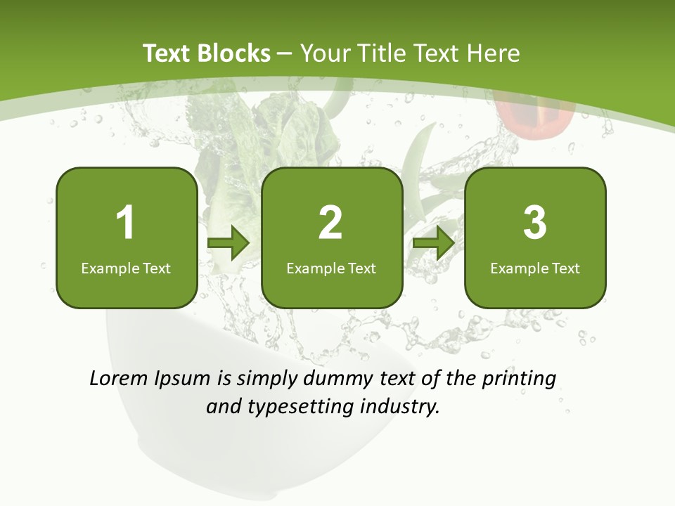 Spill Vegetable Lettuce PowerPoint Template