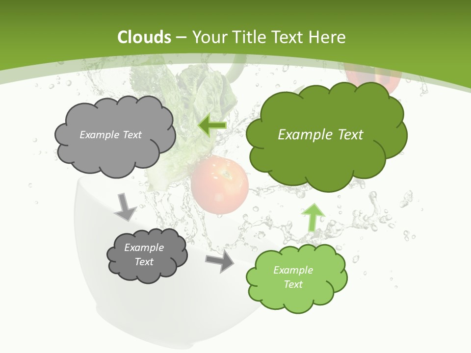 Spill Vegetable Lettuce PowerPoint Template