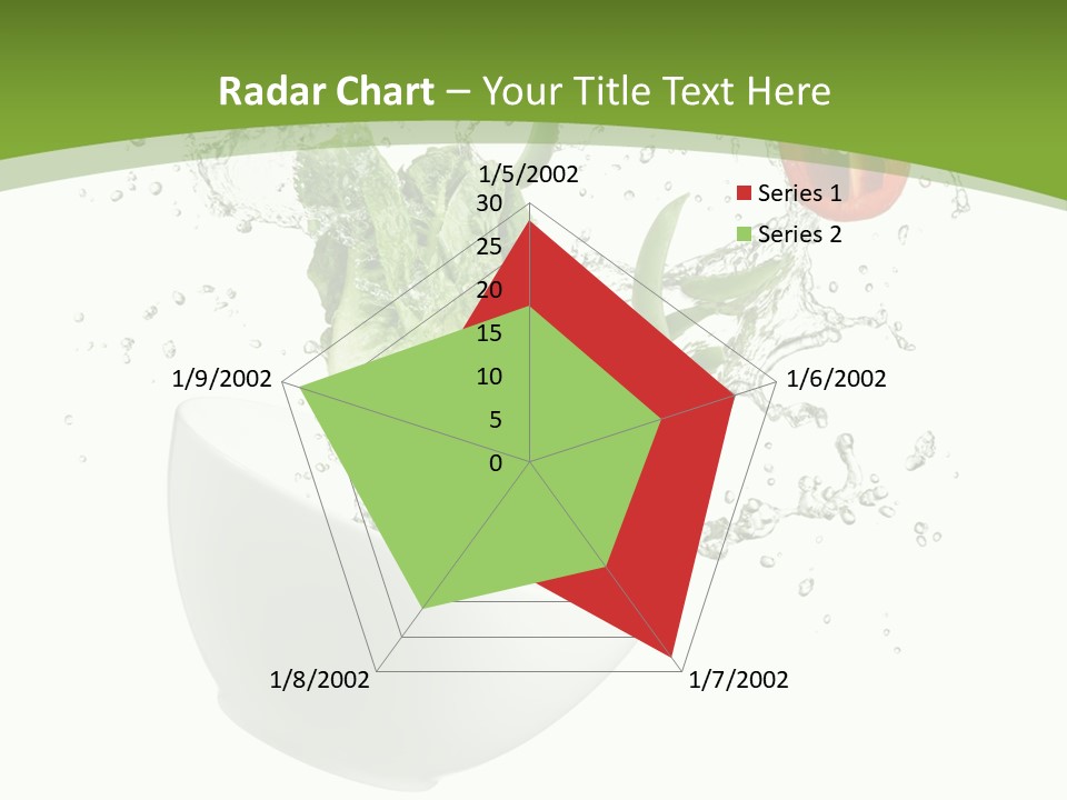 Spill Vegetable Lettuce PowerPoint Template