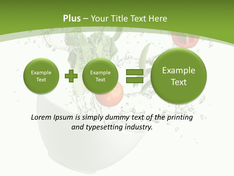 Spill Vegetable Lettuce PowerPoint Template