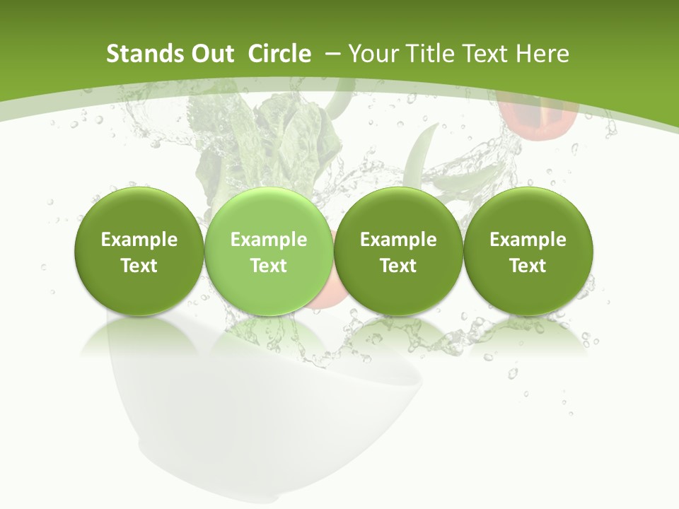 Spill Vegetable Lettuce PowerPoint Template