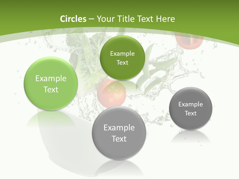 Spill Vegetable Lettuce PowerPoint Template