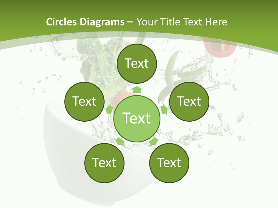 Spill Vegetable Lettuce PowerPoint Template