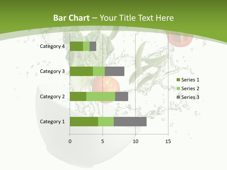 Spill Vegetable Lettuce PowerPoint Template
