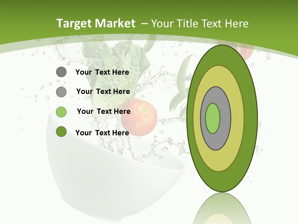 Spill Vegetable Lettuce PowerPoint Template