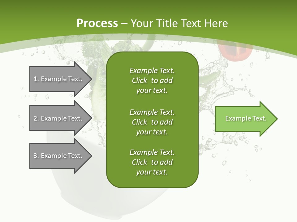 Spill Vegetable Lettuce PowerPoint Template