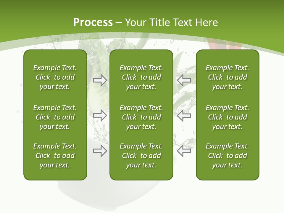 Spill Vegetable Lettuce PowerPoint Template