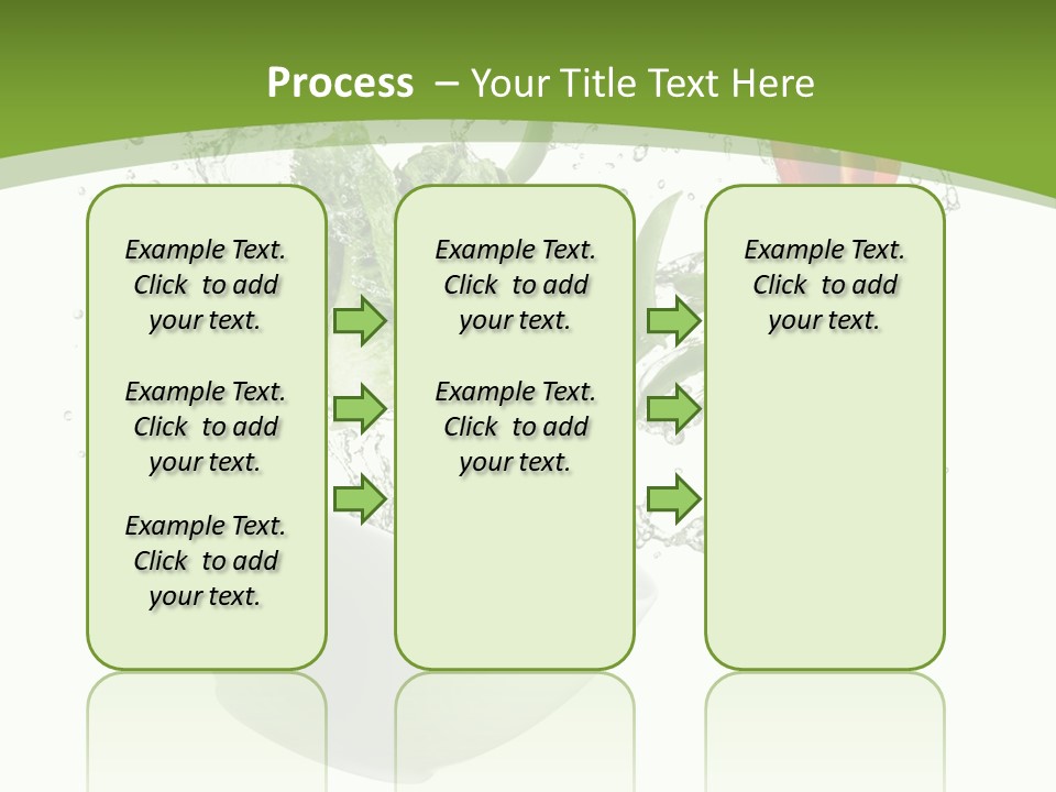 Spill Vegetable Lettuce PowerPoint Template