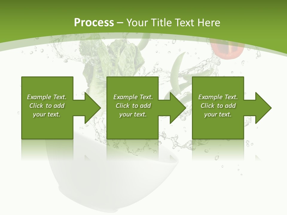 Spill Vegetable Lettuce PowerPoint Template
