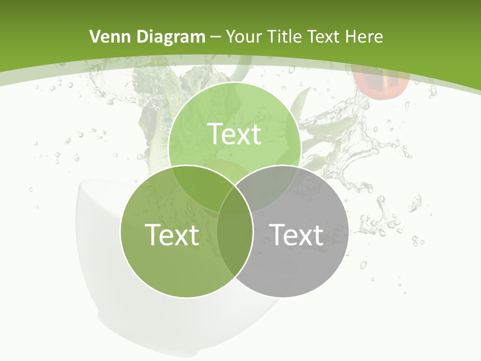Spill Vegetable Lettuce PowerPoint Template