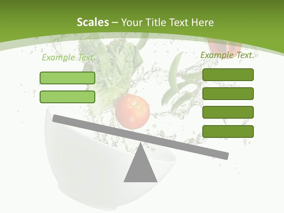 Spill Vegetable Lettuce PowerPoint Template
