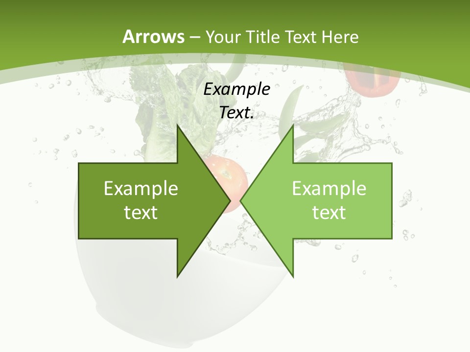 Spill Vegetable Lettuce PowerPoint Template