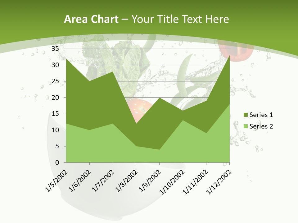 Spill Vegetable Lettuce PowerPoint Template