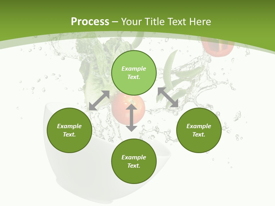 Spill Vegetable Lettuce PowerPoint Template