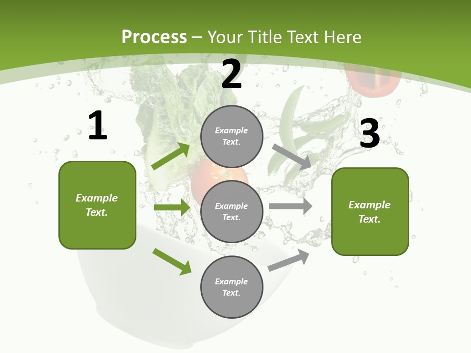 Spill Vegetable Lettuce PowerPoint Template