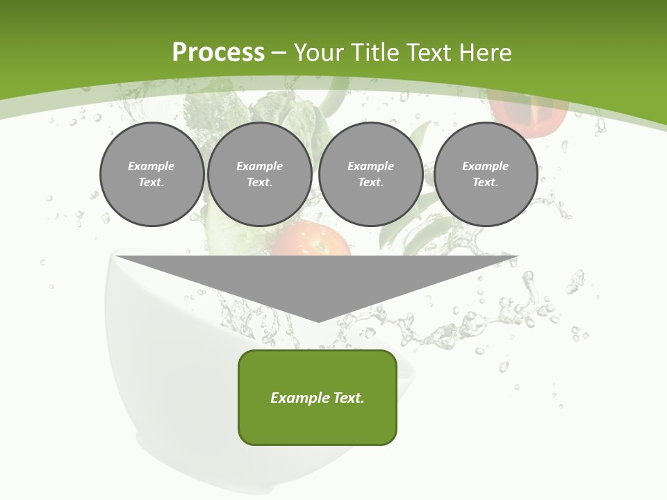 Spill Vegetable Lettuce PowerPoint Template