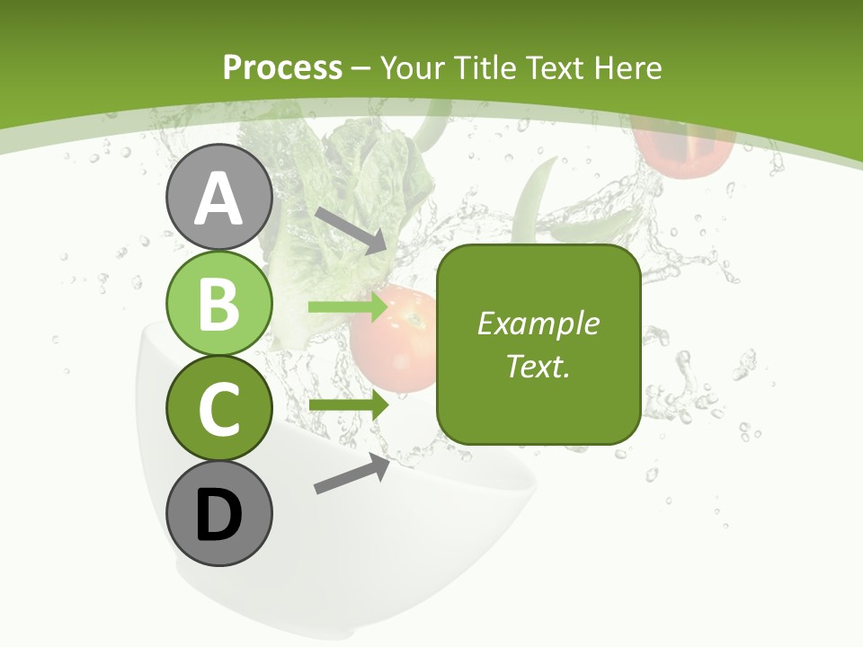 Spill Vegetable Lettuce PowerPoint Template