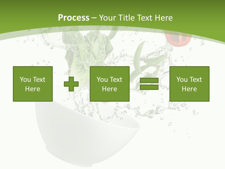 Spill Vegetable Lettuce PowerPoint Template