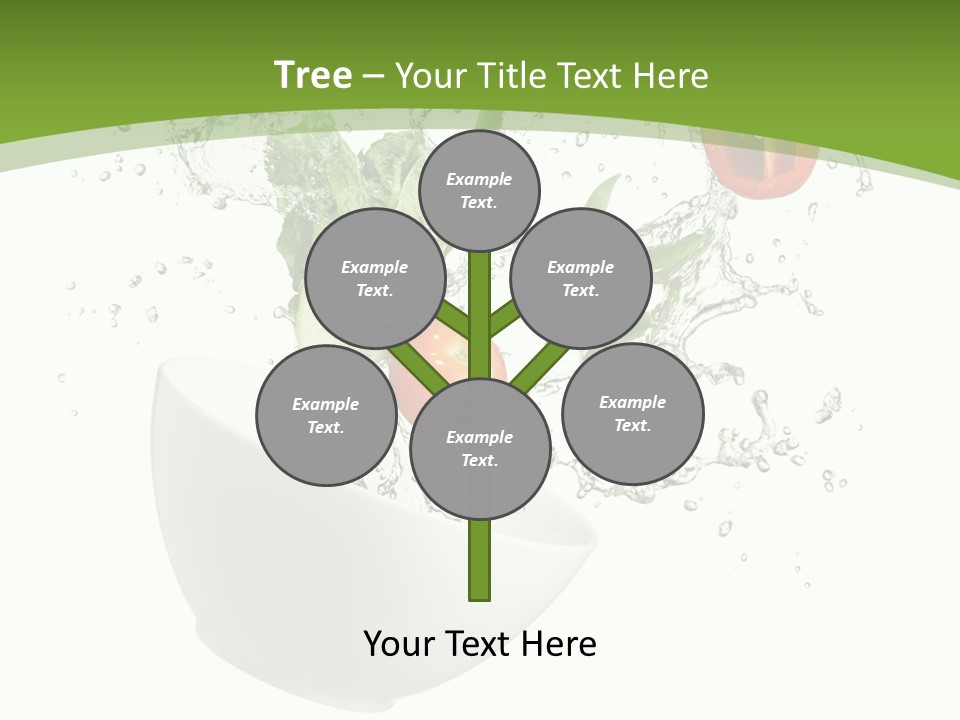 Spill Vegetable Lettuce PowerPoint Template