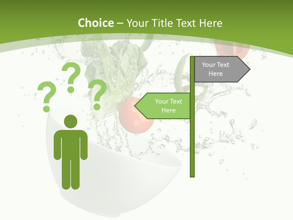 Spill Vegetable Lettuce PowerPoint Template