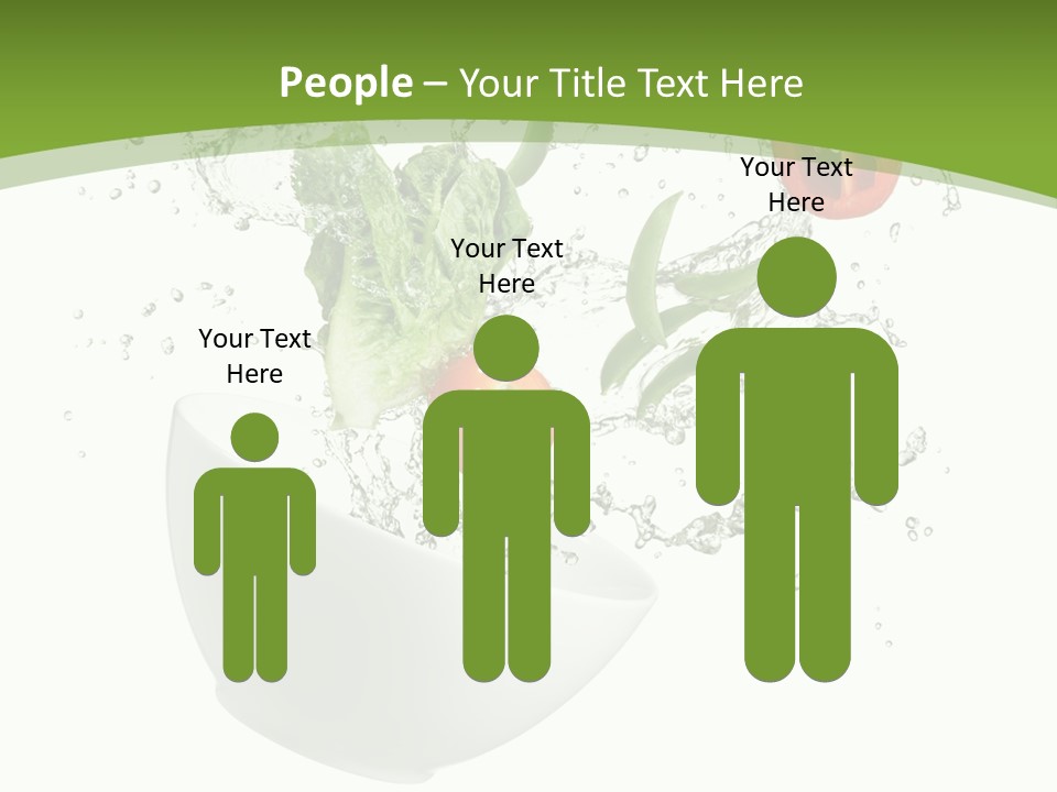 Spill Vegetable Lettuce PowerPoint Template