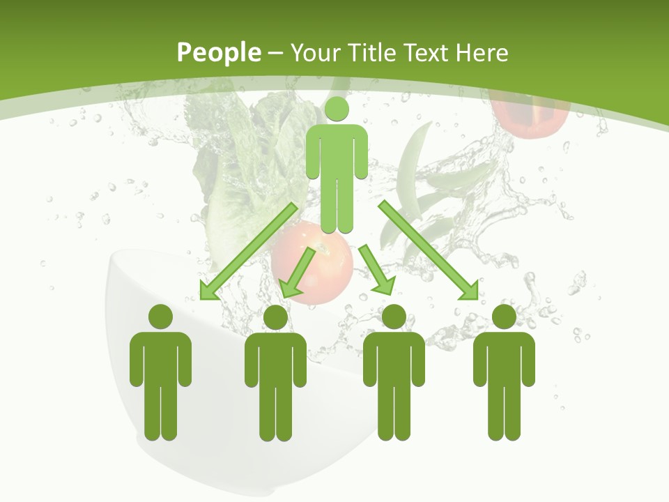 Spill Vegetable Lettuce PowerPoint Template