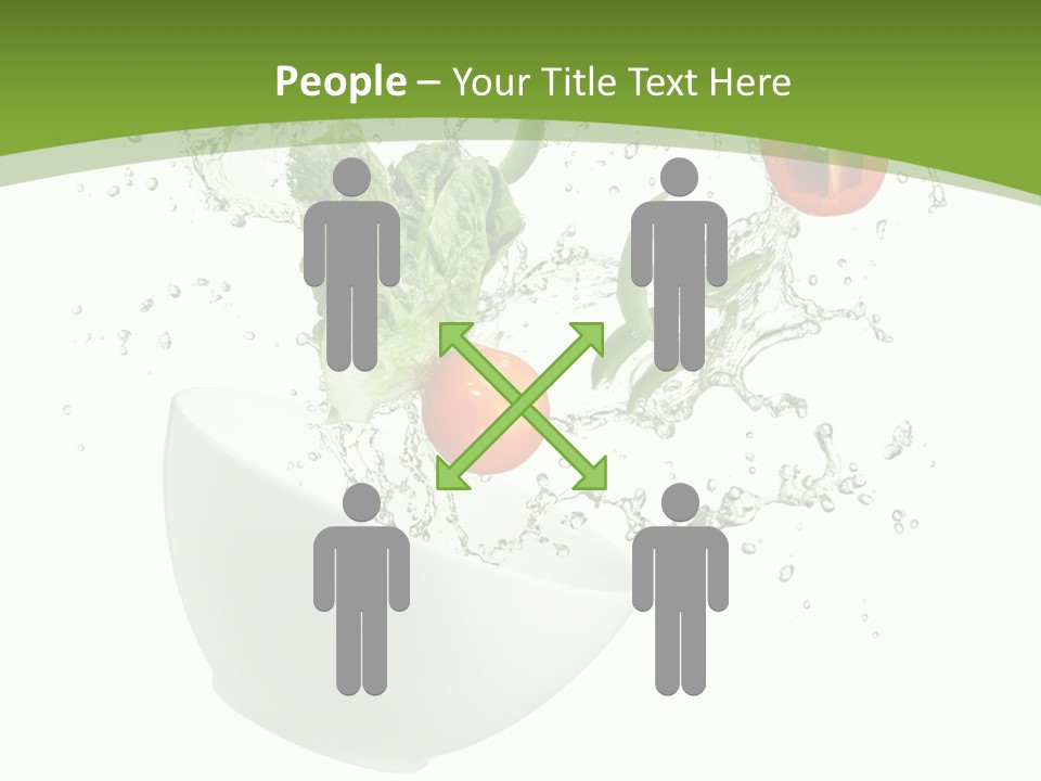 Spill Vegetable Lettuce PowerPoint Template