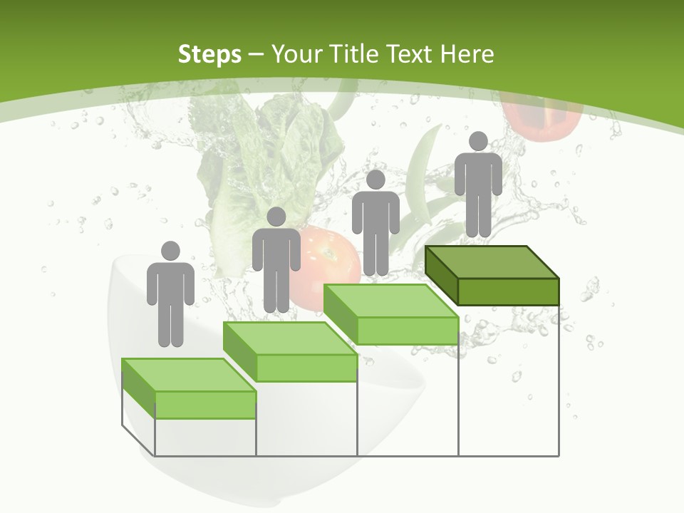 Spill Vegetable Lettuce PowerPoint Template