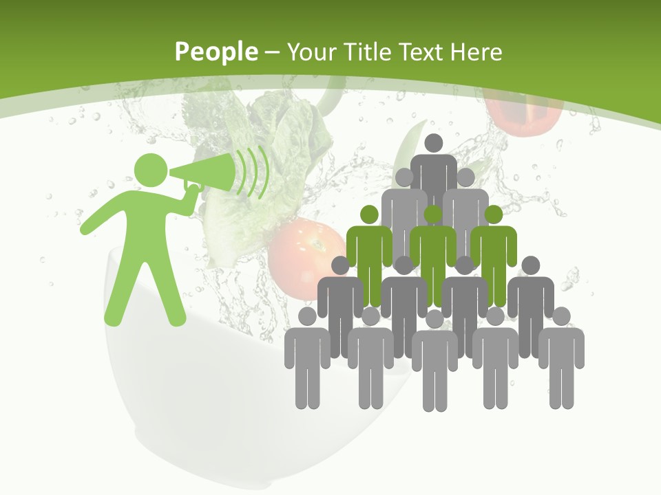 Spill Vegetable Lettuce PowerPoint Template