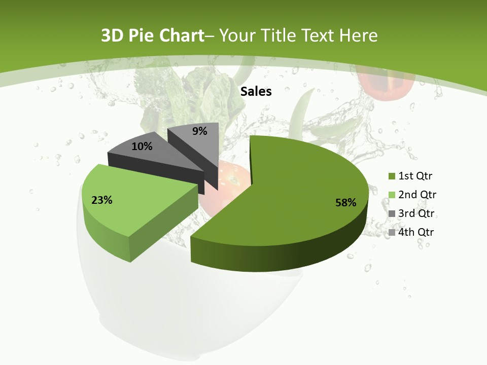 Spill Vegetable Lettuce PowerPoint Template