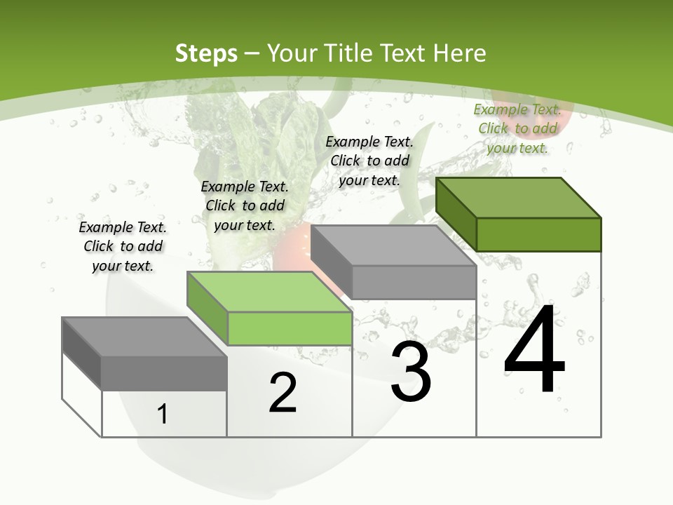 Spill Vegetable Lettuce PowerPoint Template
