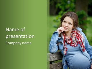 New Life Abdomen Resting PowerPoint Template