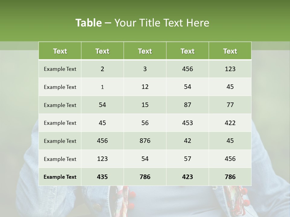 New Life Abdomen Resting PowerPoint Template