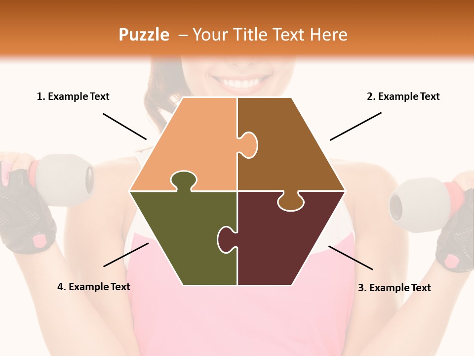 Shape Sporty Female PowerPoint Template