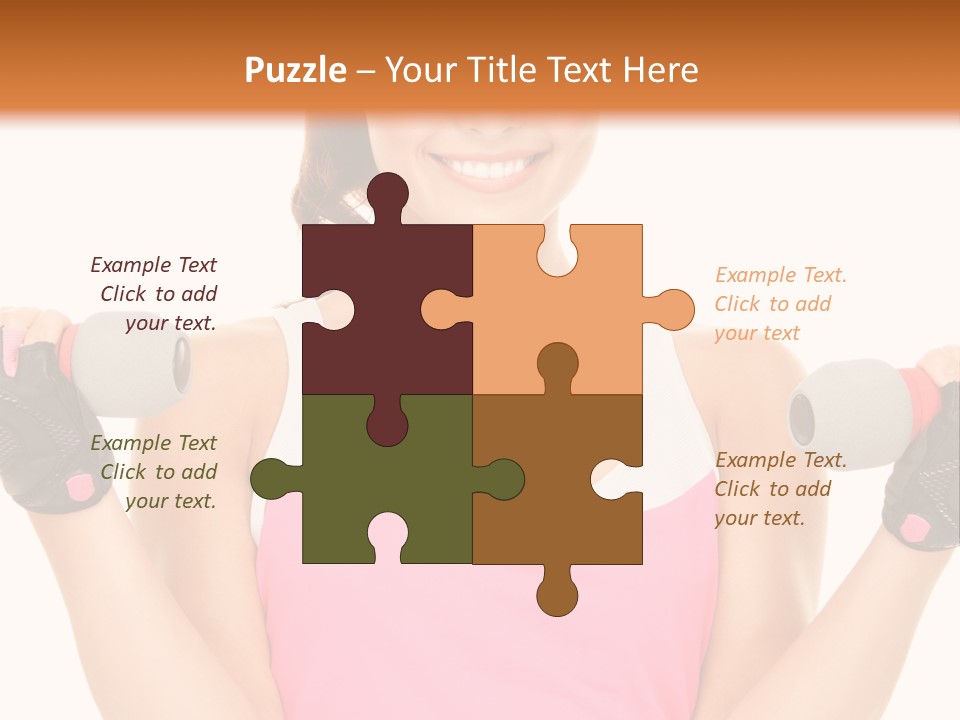 Shape Sporty Female PowerPoint Template