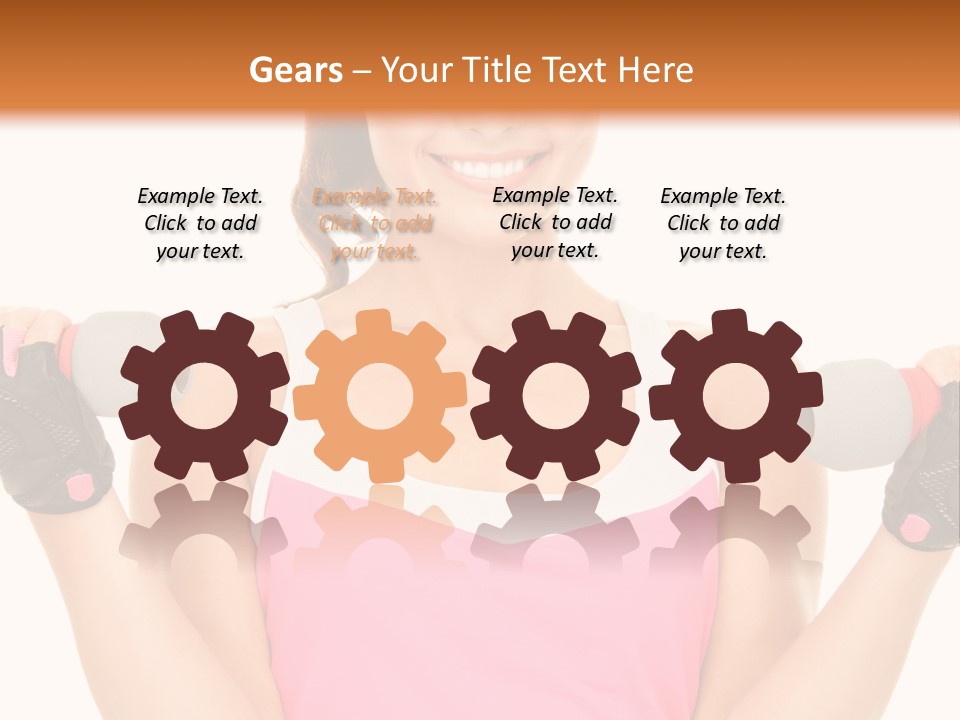 Shape Sporty Female PowerPoint Template