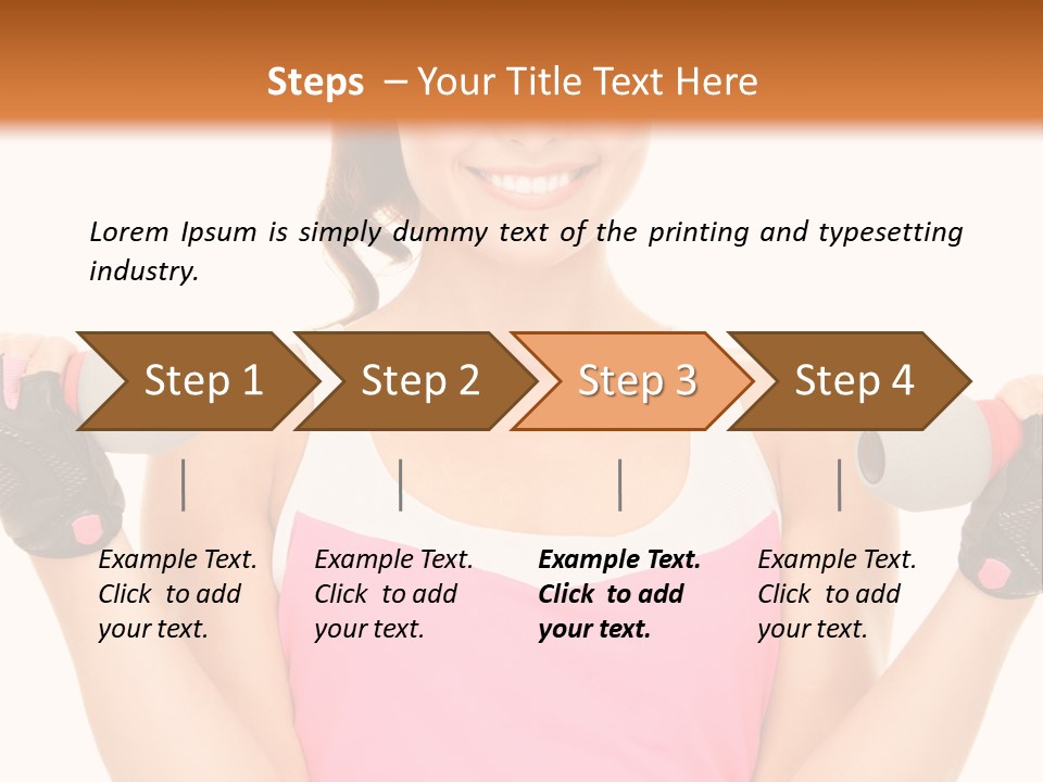 Shape Sporty Female PowerPoint Template