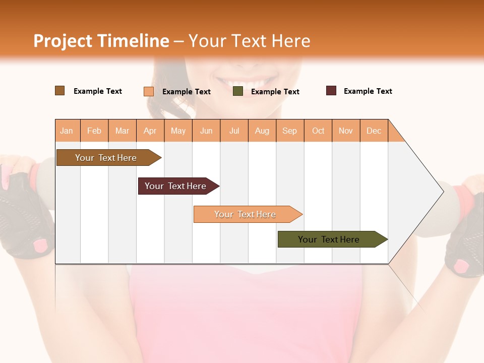 Shape Sporty Female PowerPoint Template