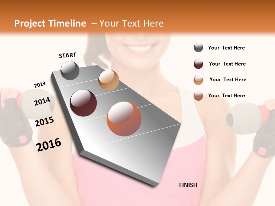 Shape Sporty Female PowerPoint Template