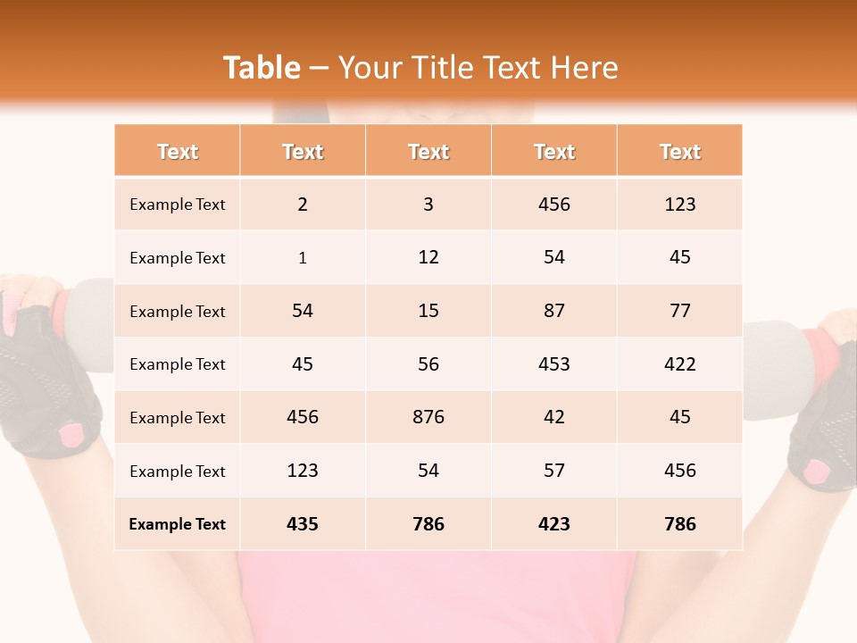 Shape Sporty Female PowerPoint Template