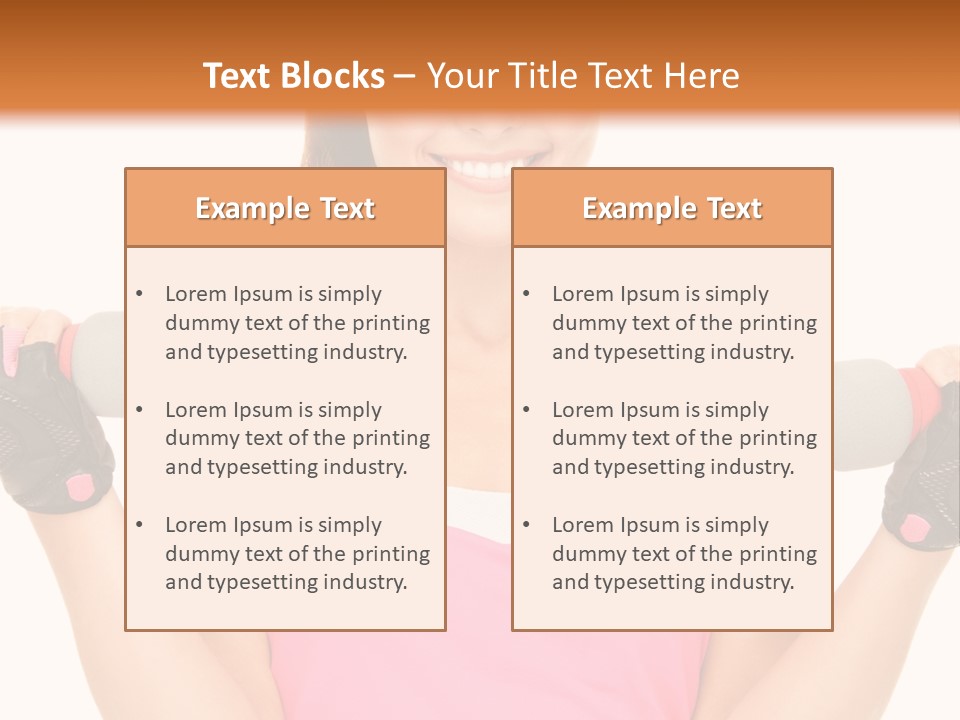 Shape Sporty Female PowerPoint Template