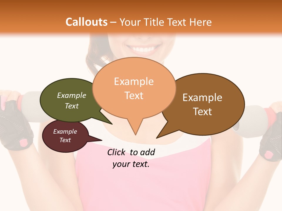 Shape Sporty Female PowerPoint Template