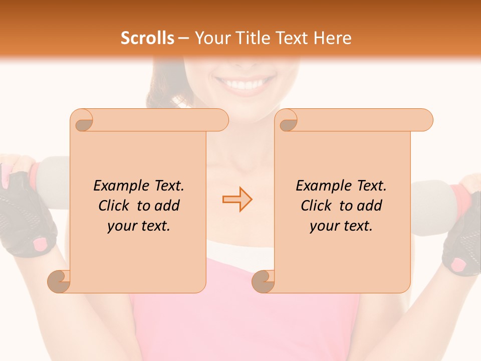 Shape Sporty Female PowerPoint Template