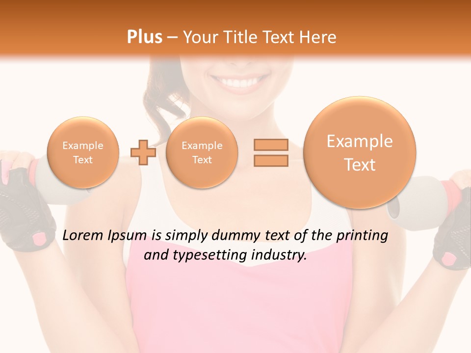 Shape Sporty Female PowerPoint Template