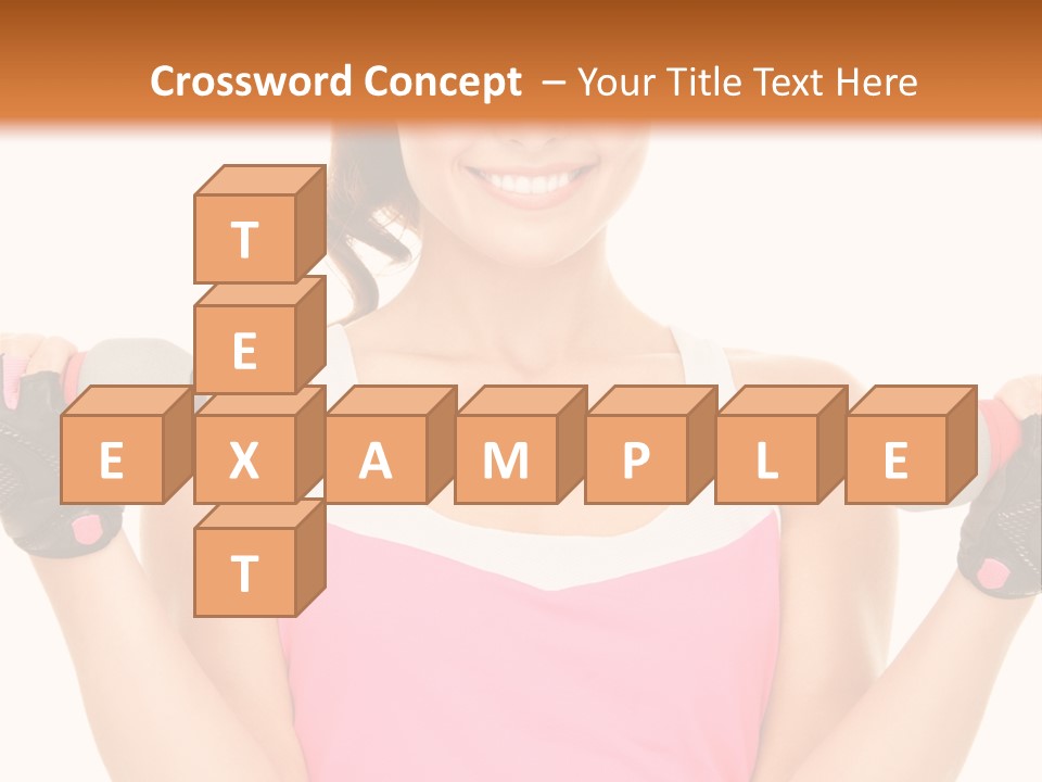 Shape Sporty Female PowerPoint Template